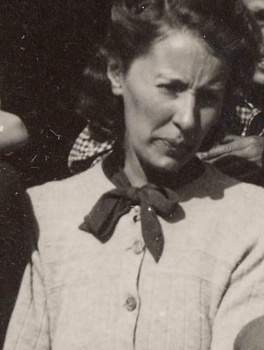 Photograph from Reg Langlois’s archive: What a day! Liberation Day, 9th May