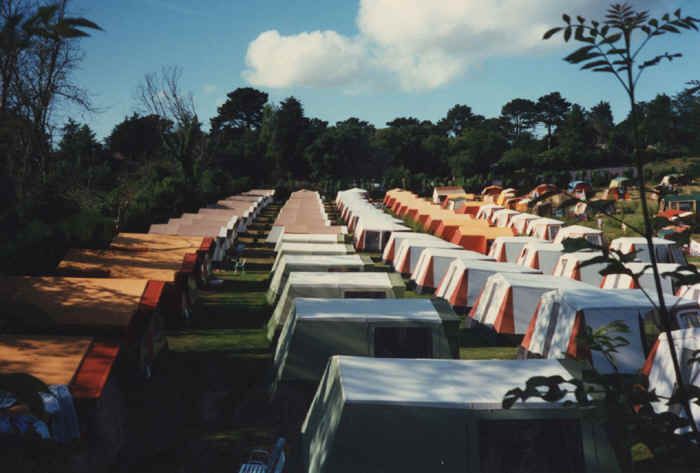 Photograph from Reg Langlois’s archive: I was being spoilt .... with new tents