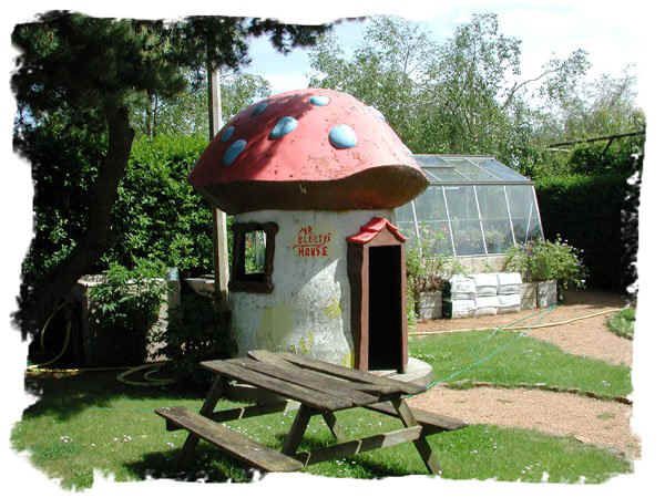 Photograph from Reg Langlois’s archive: Building the Fairy Garden