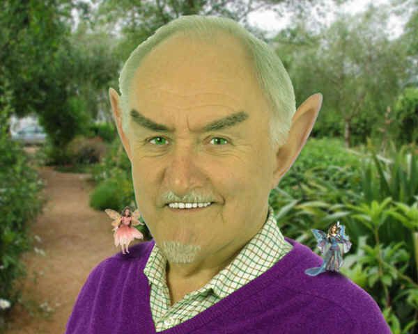 My son reckons that I am spending too much time in my fairy garden. Ah! I knew that there is something different... I have just noticed that he has changed the colour of my jumper. — Reg