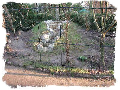 Photograph from Reg Langlois’s archive: Building the Fairy Garden